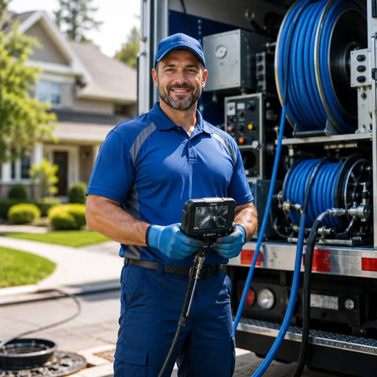 Local outdoor drain cleaning specialists in Chatham, MI